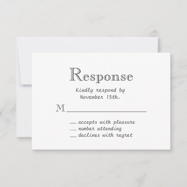 Tableau de bord floral RSVP (Devant)