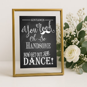 Tableau de bord Mariage Salle de bain pour hommes 