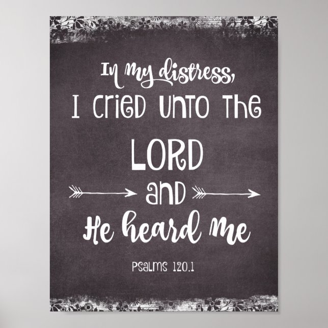 Tableau de bord : Psaumes inspirantes Bible Verse (Devant)