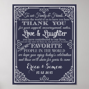 Tableau de bord vintage "Merci" imprimé par mariag