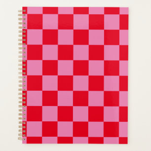 Tableau de contrôle rétro À damiers Motif rose ora