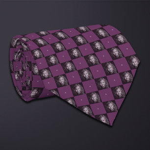 Tableau de contrôle violet Motif photo 1 Cravate p