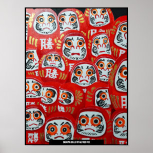 Tableau de Daruma Dolls par Alfred Fox