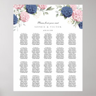 Tableau de disposition de mariage à 20 tables avec