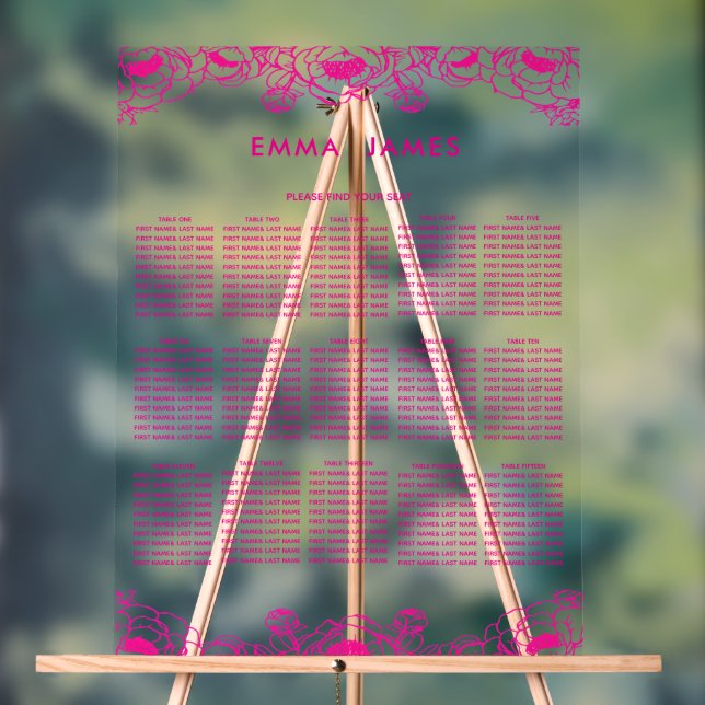 tableau de disposition des sièges de mariage de ja (Neutre)