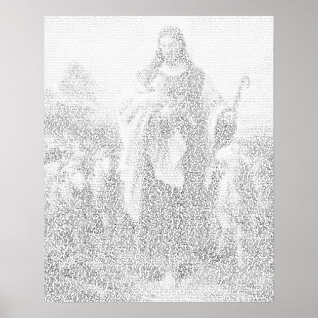 Tableau de Jésus à partir du texte du Nouveau Test (Devant)