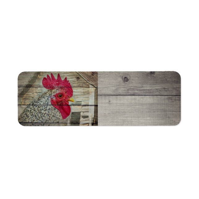 Tableau de la grange de poulet rustique Rooster (Devant)