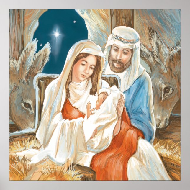 Tableau de la Nativité de l'étoile de Noël (Devant)