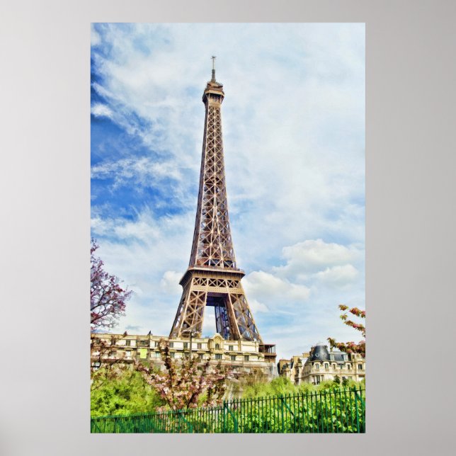 Tableau de la Tour Eiffel (Devant)