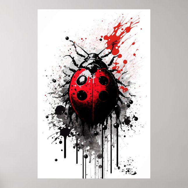 Tableau de Ladybug d'encre (Devant)