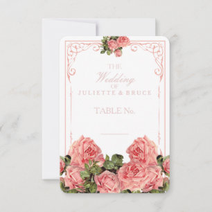 Tableau de mariage vintage - Carte de placement