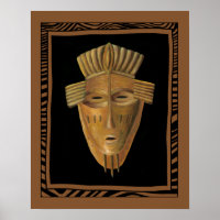 Tableau de Masque Africain par Chariklia Zarris
