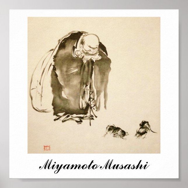 Tableau de Miyamoto Musashi, c. Années 1600 (Devant)