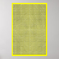 Tableau de multiplication des radios de couleur pe