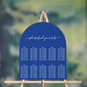 Tableau de placement de mariage côtier Coquilles d