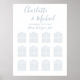 Tableau de placement de mariage élégant poussiéreu