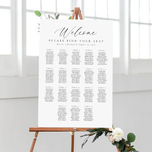 Tableau de Planification de Sièges de Bienvenue po