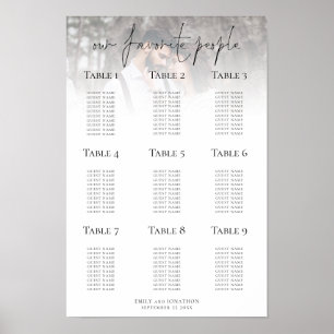 Tableau de Planification de Sièges de Mariage Impr