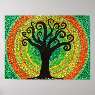 Tableau de points Bild "Lebensbaum"