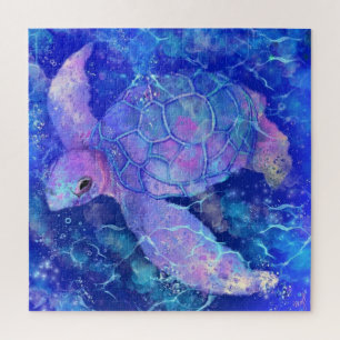 Tableau de puzzle de tortue d'eau