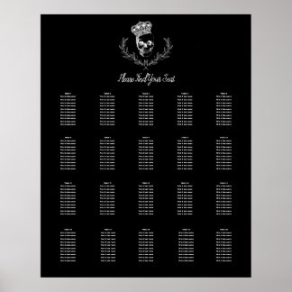 Tableau de siège de la réception du crâne royal