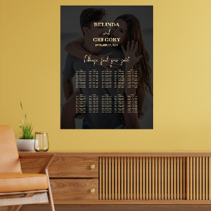 Tableau de Siège de Mariage avec Superposition de