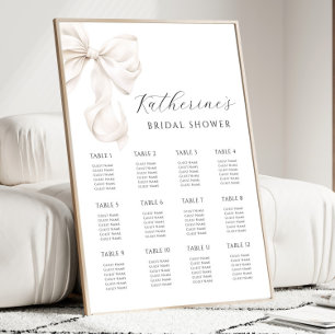Tableau de sièges à Fête des mariées blanche
