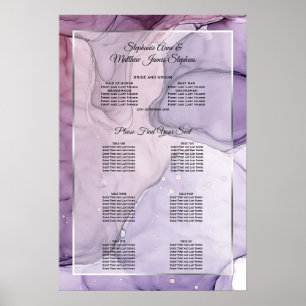 Tableau de sièges Abstraits du Rose Lavender perso