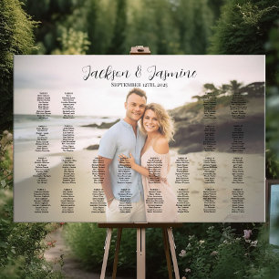 Tableau de sièges mariage avec photo modifiable