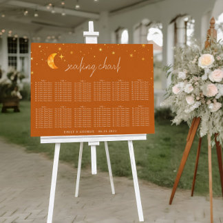 Tableau de sièges Mariage céleste vintage