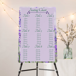 Tableau de sièges Mariage des champs Lavender