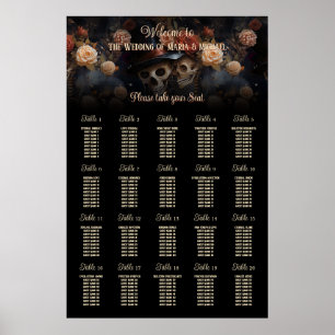 Tableau de sièges pour Mariage gothique