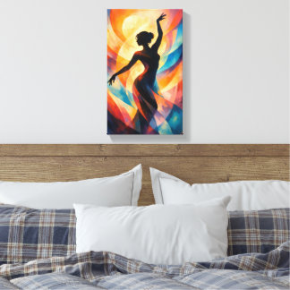 Tableau Déco (Dame Gracieuse Abstrait )  Canvas Print