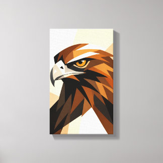 Tableau Déco ( Portrait Aigle ) Art Minimaliste