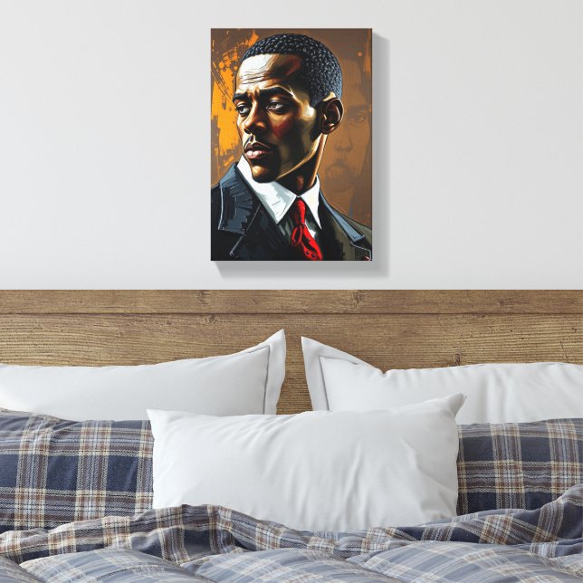 Tableau Déco ( Presence ) Portrait Homme Chic (Insitu(Chambre))