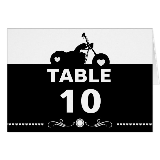 Tableau des numéros de cartes de moto noir et blan (Devant horizontal)