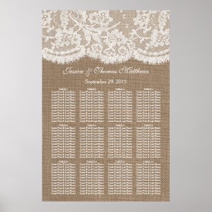 Tableau des sièges de la collection de Mariages Bu