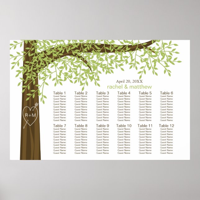 Tableau des sièges Mariages de l'arbre cardiaque d (Devant)