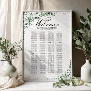 Tableau des sièges Mariages verdoyants
