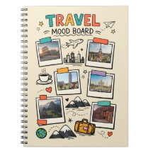 Tableau d'humeur de voyage Journal de couverture d