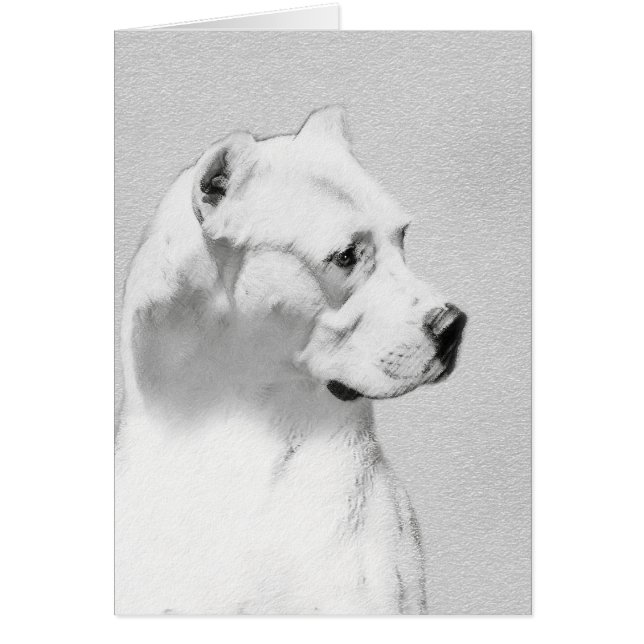 Tableau Dogo Argentino - Art Chien original (Devant)