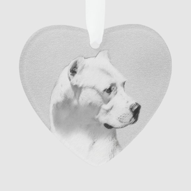Tableau Dogo Argentino - Art Chien original (devant)