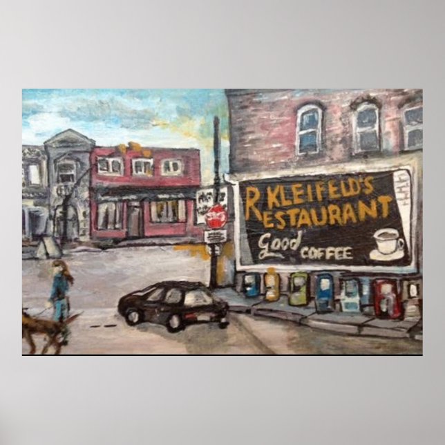 Tableau "Downtown Willoughby Dog Walk" (Devant)
