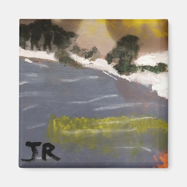 tableau du lac d'hiver par jamie magnet (Devant)