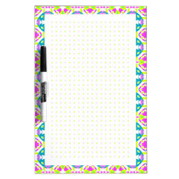 Tableau Effaçable À Sec Neon Dot Grid BuJo College Girl School Planner
