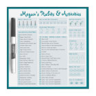 Nettoyer minimaliste Turquoise Habit & Goal Tracke