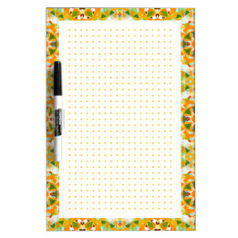 Tableau Effaçable À Sec Orange Dot Grid BuJo College Girl School Planner