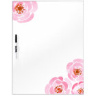 Pink Rose Print Dry Erase Board