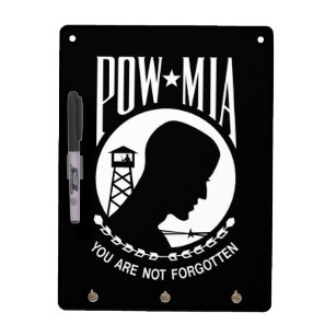 Tableau Effaçable À Sec POW MIA Héros militaires américains Prisonniers de