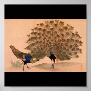 Tableau japonais c. Peacock 1781